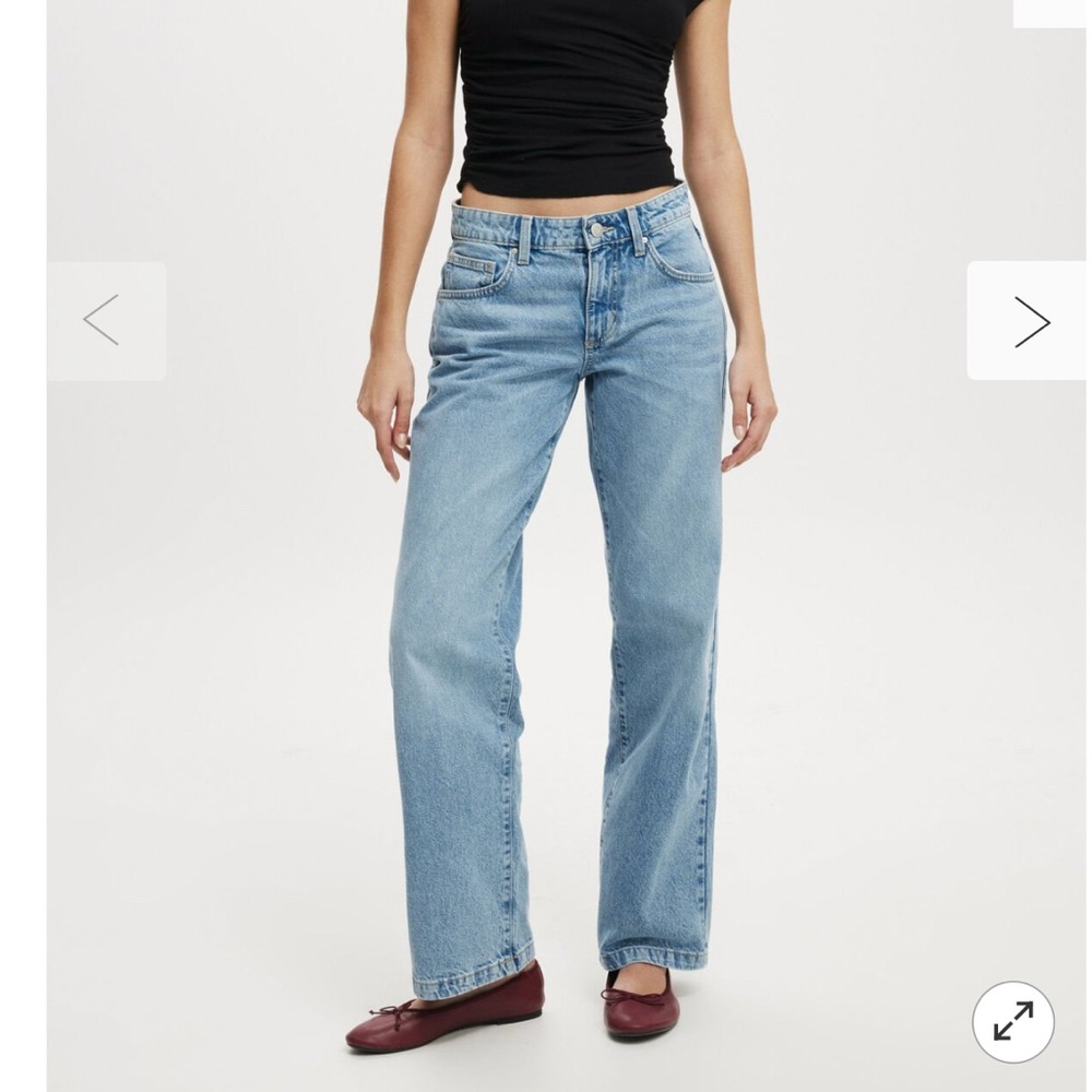 Cotton On Low Rise Straight Leg Jeans
